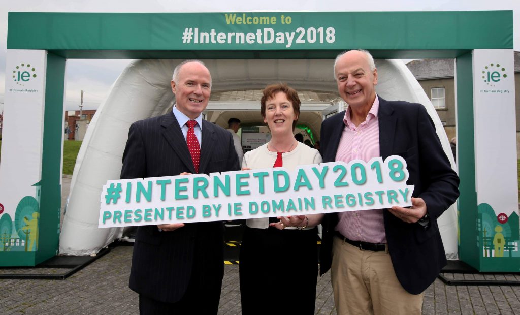 David Curtin, Oonagh McCutcheon and Bobby Kerr at Internet Day 2018
