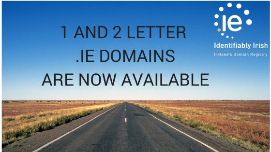 1 & 2 letter .ie domains are available
